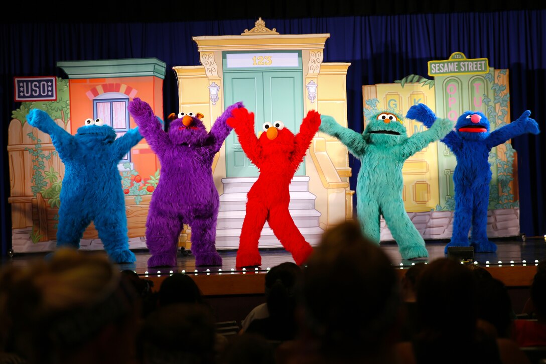 The Sesame Street/USO Experience for Military Families is playing Thursday, July 31 and Friday, August 1 at the base theater for military ID holders and their guests. This year marks the tours fourth year visiting military installations in the U.S. and abroad. 

“The Sesame Street/USO tour was created 6 years ago and we couldn’t be more proud of all the moments we have had at home and abroad. As we celebrate the kick-off of our latest installment and venture out to visit, entertain and uplift even more military families this year,” said John I. Pray, Jr. USO President and CEO. “We are grateful to our family at Sesame Street who not only understand the unique challenges today’s military families face but also share our commitment to supporting them every step of the way.”

