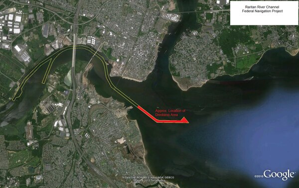 The Army Corps of Engineers recently awarded a $3.8 million contract to Norfolk Dredging of Chesapeake, Va., to carry out the work, which involves the removal of approximately 600,000 cubic yards of material from the channel.

The current dredging contract is primarily focused on shoaling from the area downstream of the Edison Bridge (as shown in the image).