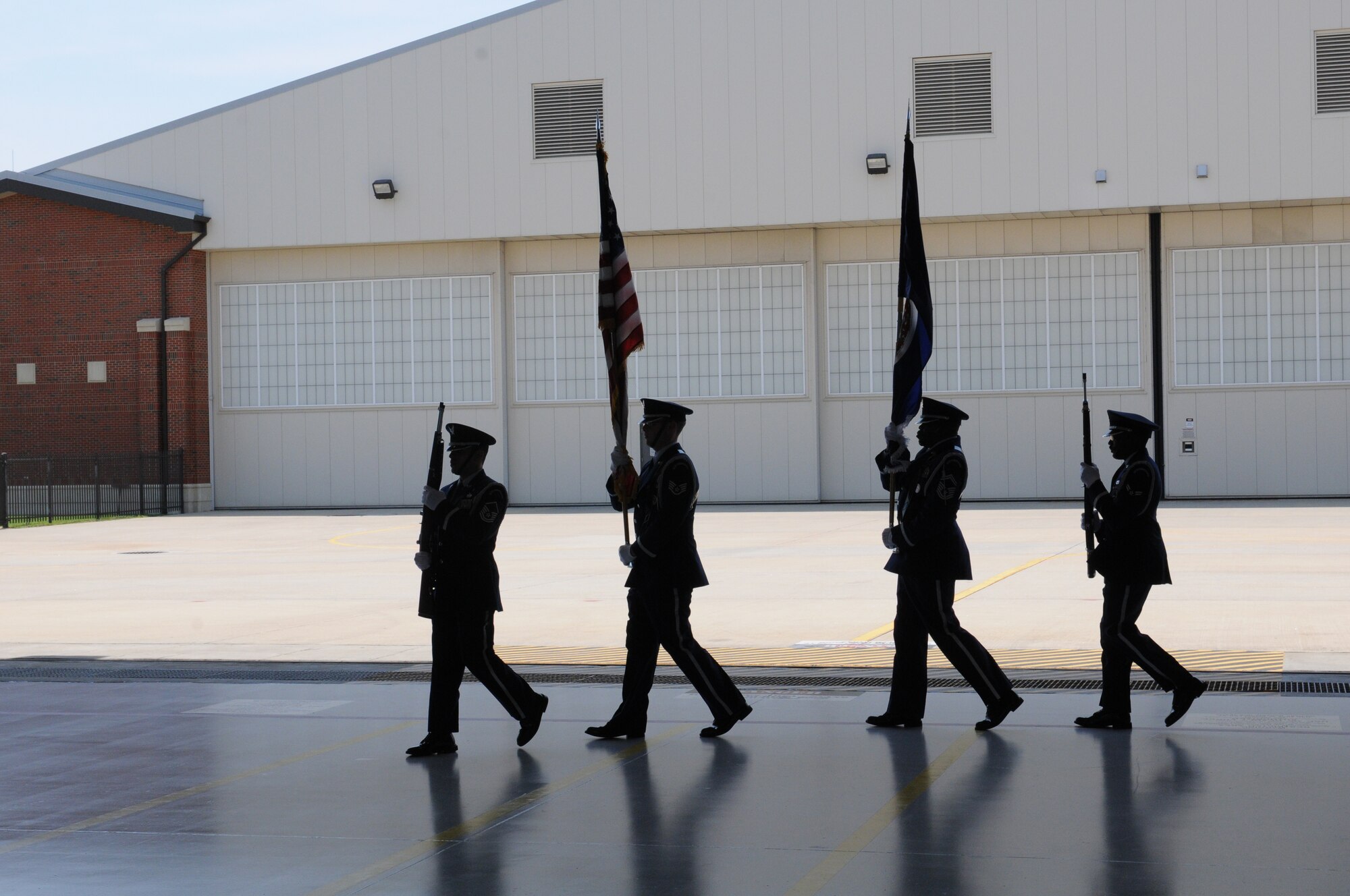 U.S. Air Force Col. Robert J. Grey was welcomed as the commander of the 192nd Fighter Wing, during a change of command ceremony held July 13, 2014 at Joint Base Langley-Eustis. Grey assumed command of the 192nd Fighter Wing effective May 29, 2014. (U.S. Air National Guard photo by Tech. Sgt. Meghan Skrepenski/Released)