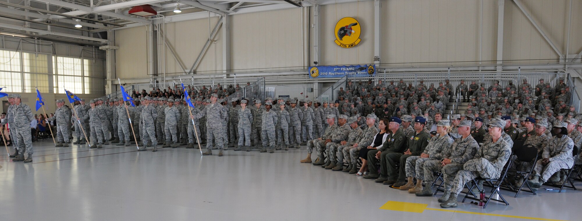 U.S. Air Force Col. Robert J. Grey was welcomed as the commander of the 192nd Fighter Wing, during a change of command ceremony held July 13, 2014 at Joint Base Langley-Eustis. Grey assumed command of the 192nd Fighter Wing effective May 29, 2014. (U.S. Air National Guard photo by Master Sgt. Carlos Claudio/Released)