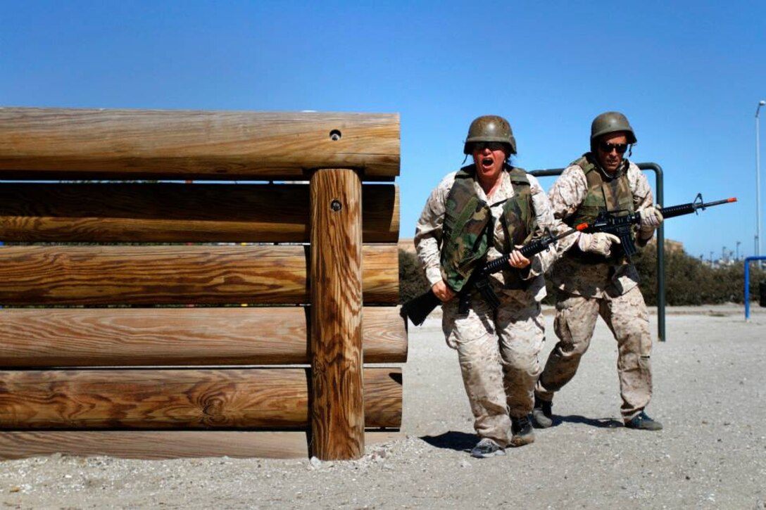 MARINE CORPS RECRUIT DEPOT SAN DIEGO, Calif. - Educators and community influencers from Recruiting Station Salt Lake City and RS San Francisco learn about and get a first-hand experience of Marine Corps recruit training as part of an Educator's Workshop here, July 23, 2014. The educators and community leaders are given the chance to learn about the transition from civilian to Marine and what is expected of a Marine on a day-to-day basis to better understand what the Marine Corps can offer for a transitioning young man or woman.
