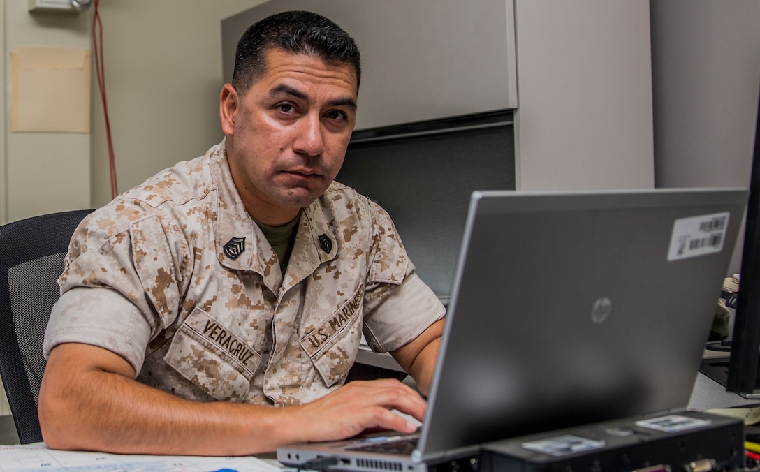 Gunnery Sgt. Phillip Veracruz believes the tools to being a leader are having passion, motivation, knowledge, and an open mind. Veracruz, 38, is from San Antonio and is currently the assistant operations chief for the 15th Marine Expeditionary Unit aboard Camp Pendleton, Calif. (U.S. Marine Corps photo by Cpl. Emmanuel Ramos/Released)