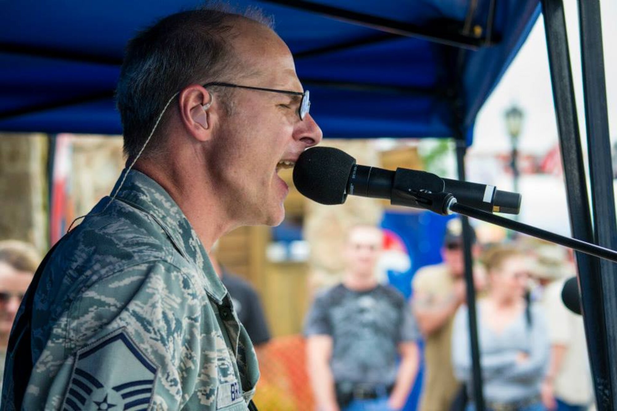 The USAF Academy Band's Wild Blue Country entertains thousands at 74th Annual Sturgis Black Hills Rally (U.S. Air Force Photo/Tech. Sgt. Patrick Brush).