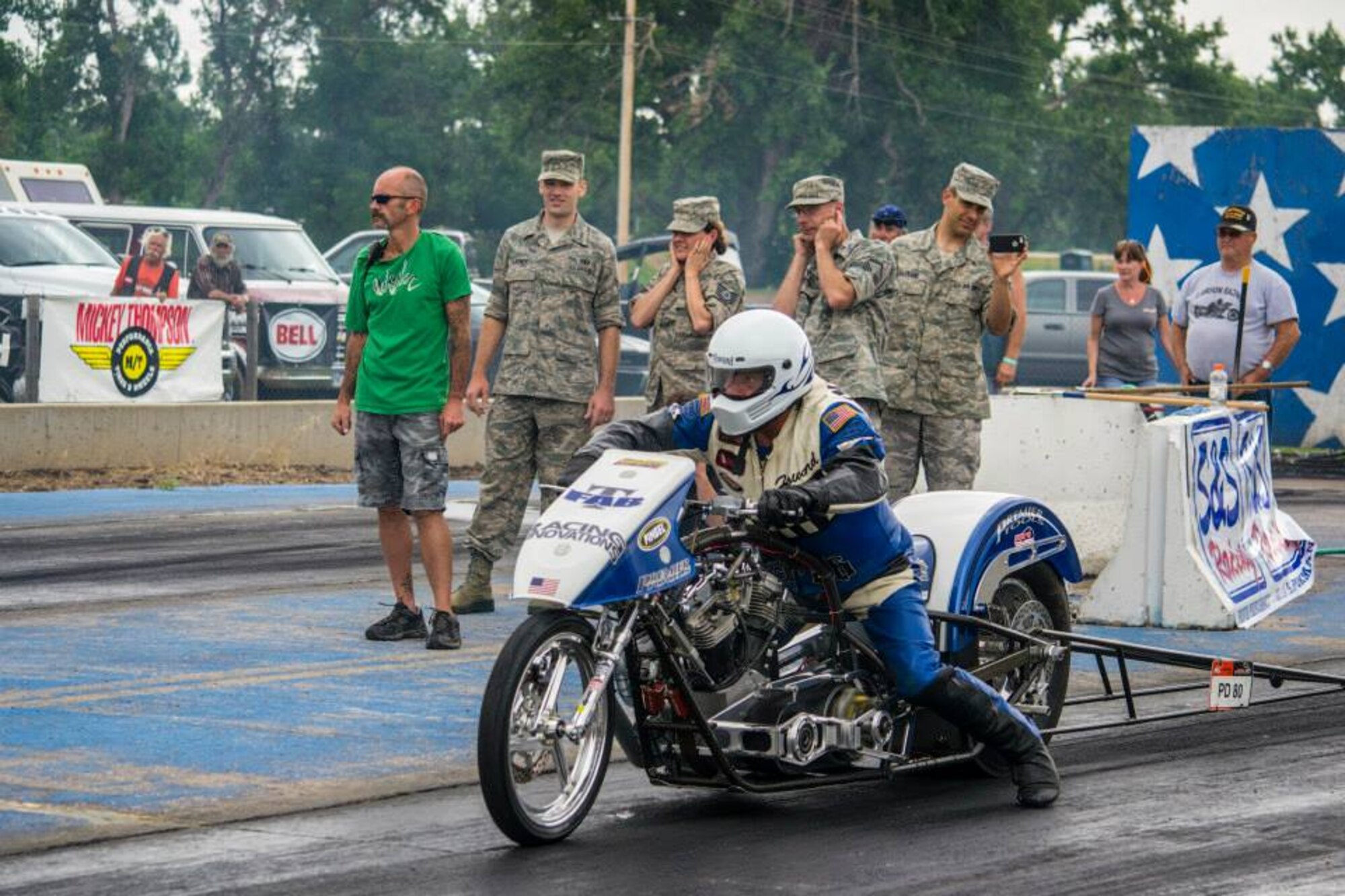 The USAF Academy Band's Wild Blue Country entertains thousands at 74th Annual Sturgis Black Hills Rally (U.S. Air Force Photo/Tech. Sgt. Patrick Brush).