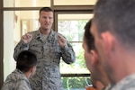 Air Force Chaplain (Capt.) Richard Boyd, Joint Base San Antonio-Randolph installation chaplain, provides counseling to Airmen May 9 at JBSA-Randolph. (U.S. Air Force photo by Johnny Saldivar)
