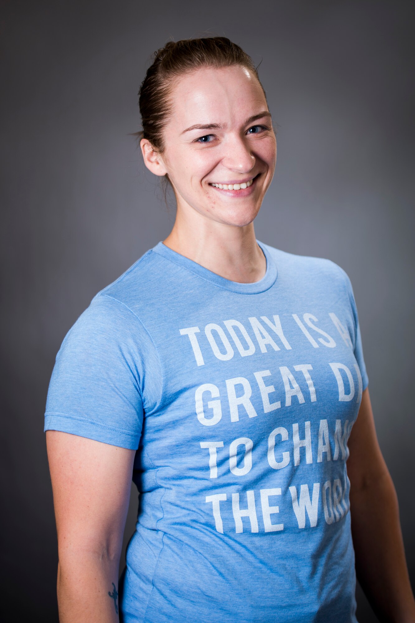 Deployed photograph of Staff Sgt. Victoria Dyson. (U.S. Air Force photo by Staff Sgt. Jeremy Bowcock)