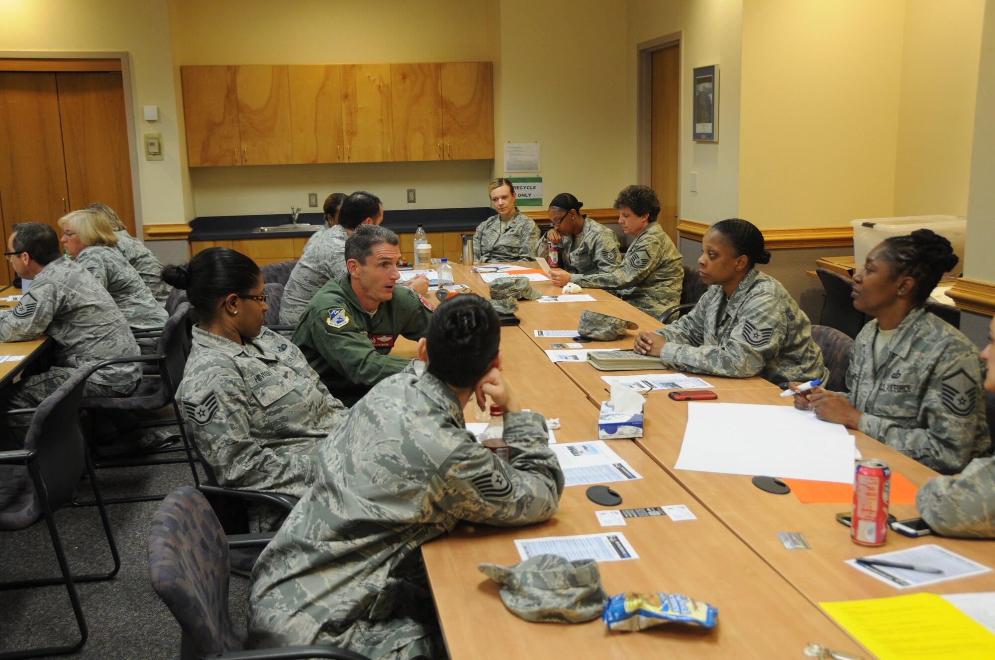 The 192nd Fighter Wing will hold its annual Wingman Day at the base theater and Bayview Auditorium on Langley Air Force Base, September 7, 2014. The day will kick-off with a 5k run followed by various training workshops on how to succeed at relationships, finances, and physiological health. The events will also serve as a time for airmen to learn resiliency skills, receive safety training and honor the concept of what it means to be a wingman. (U.S. Air National Guard photo by Airman 1st Class Johnisa B. Roberts/Released)