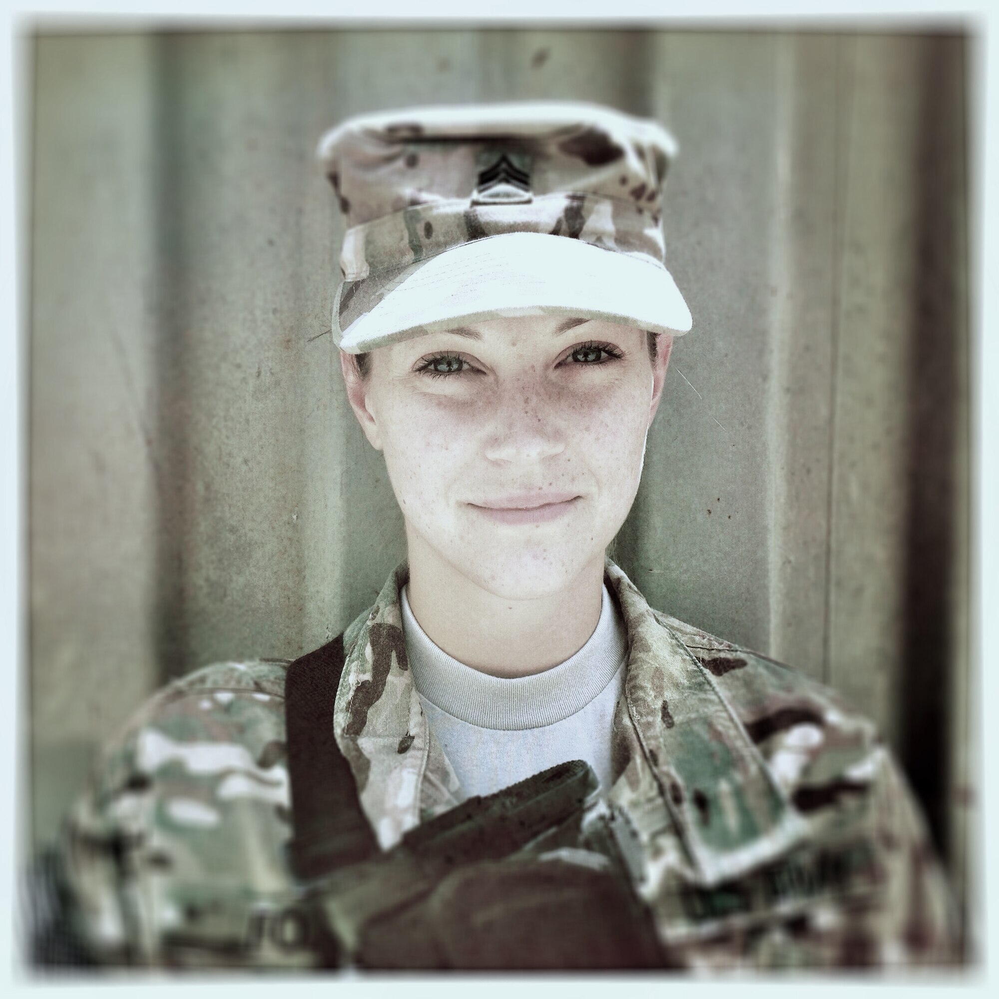“My name is Alexandra Fox and I’m a Sergeant in the U.S. Army.”  (U.S. photo illustration by Staff Sgt. Evelyn Chavez/Released)