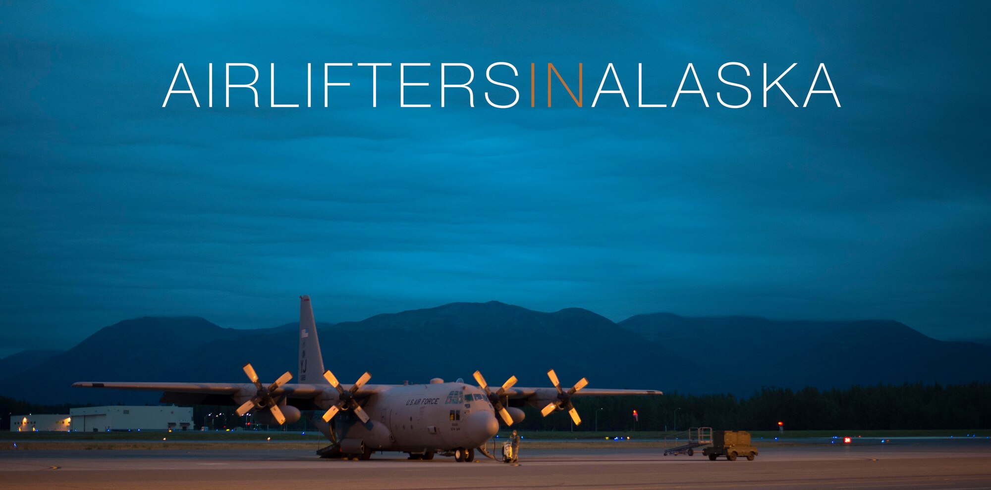 A C-130 Hercules from the 36th Airlift Squadron sits on the flight line prior to an off-site training sortie Aug. 2, 2014 at Joint Base Elmendorf-Richardson, Alaska. (U.S. Air Force photo by Staff Sgt. Chad C. Strohmeyer/Released)
