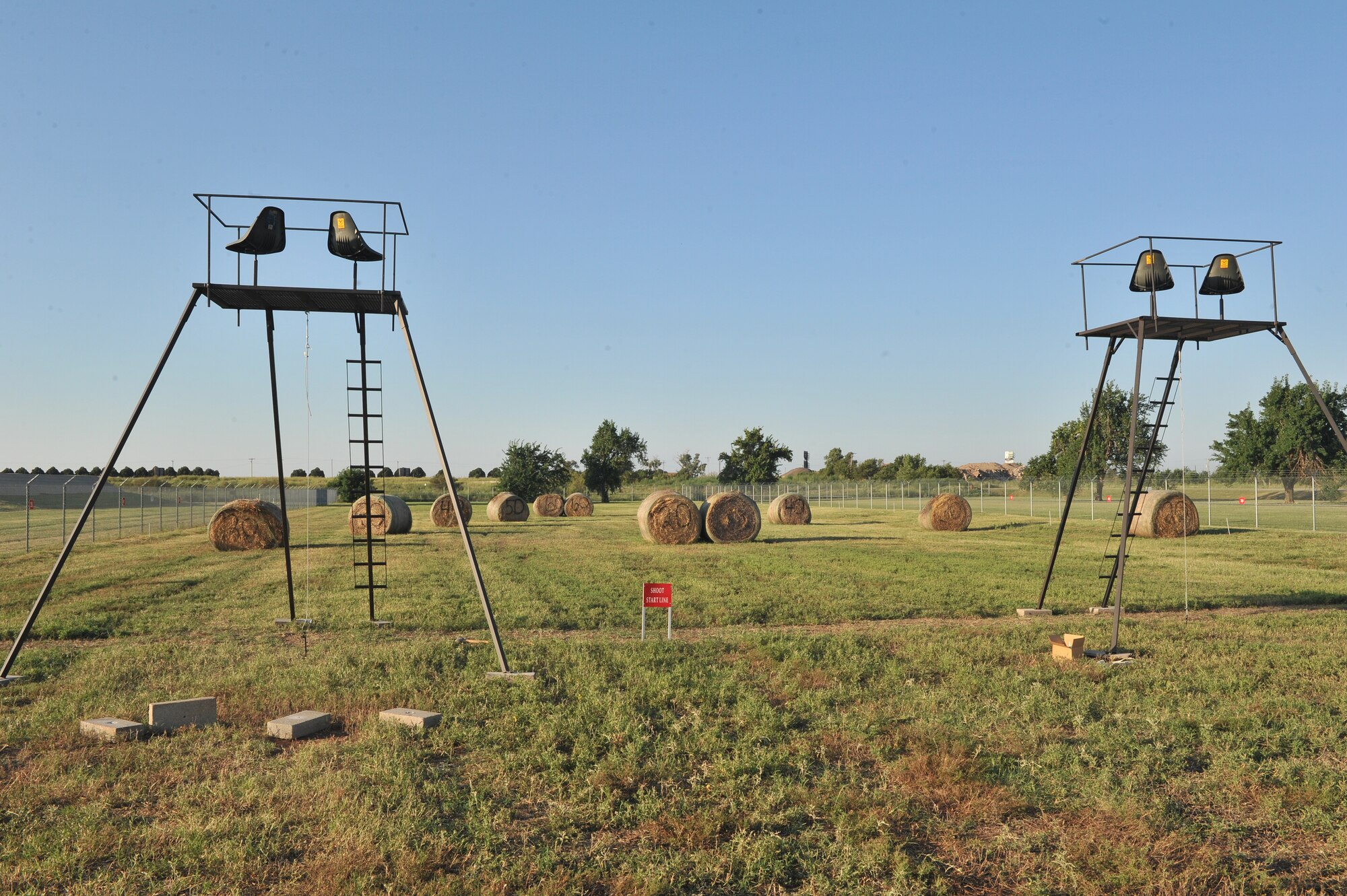 ALTUS AIR FORCE BASE, Okla. – Construction of the Archery Range finished Aug. 8, 2014. The range is one of nine projects funded by Altus AFB’s winnings from this year’s Commander-in-Chiefs Installation Excellence Award. The range is open, but equipment rentals are not yet available. Until further notice, members may use the Archery Range, while using their own equipment and practicing all safety precautions. (U.S. Air Force photo by Senior Airman Dillon Davis/Released)