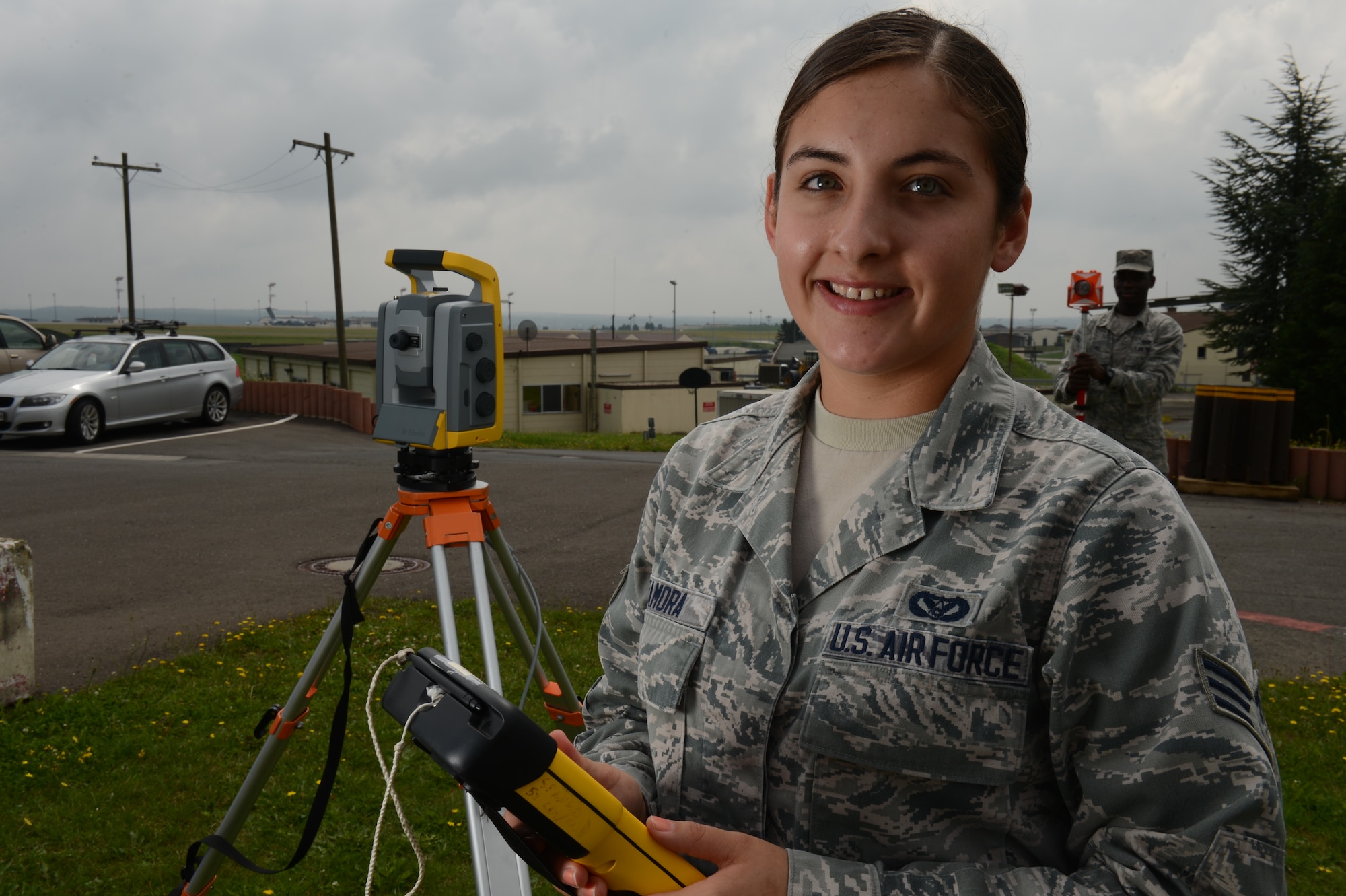 U.S Air Force Senior Airman Zamora Marisol, 52nd Civil Engineer Squadron engineering assistant from Los Angeles, is the Super Saber Performer of the week of Aug. 13 – 19. (U.S. Air Force photo by Senior Airman Gustavo Castillo)