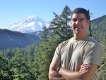 Army Staff Sgt. Daniel Bari, shown here in front of Mount Rainier, said he plans to climb Mount Everest in 2012. Bari climbed a portion of Mount Rainier while preparing for his deployment to southern Iraq.