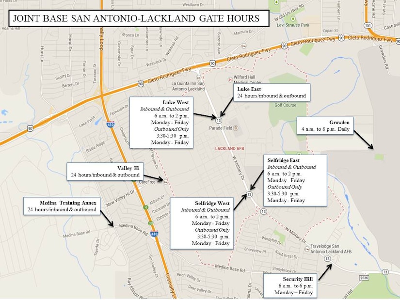 luke east gate lackland afb