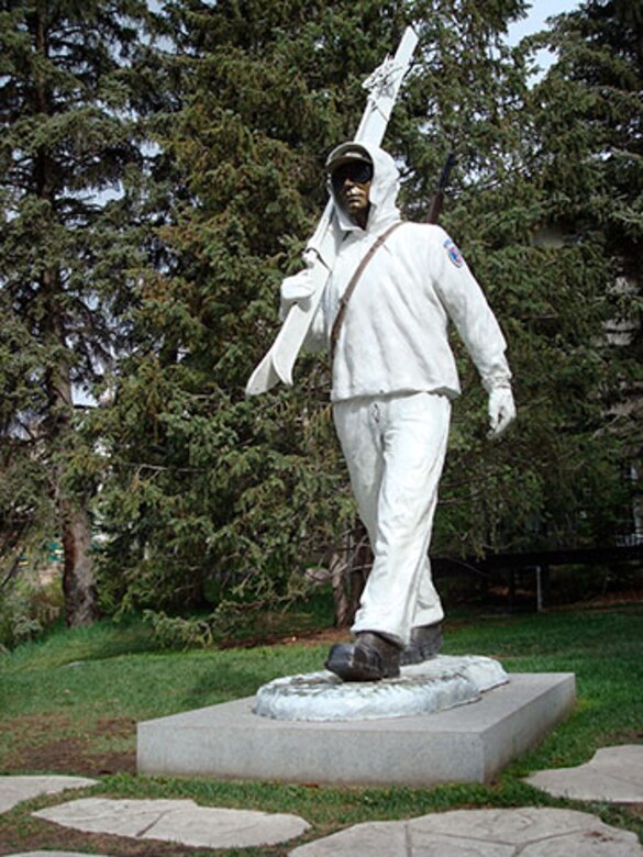 A statue in Vail, Colo., honors the  U.S. Army’s 10th Mountain Division, that trained at Camp Hale, Colo., near the resort town. Pete Seibert, who helped to start the ski resort served with the 10th Mountain Division during World War II.
