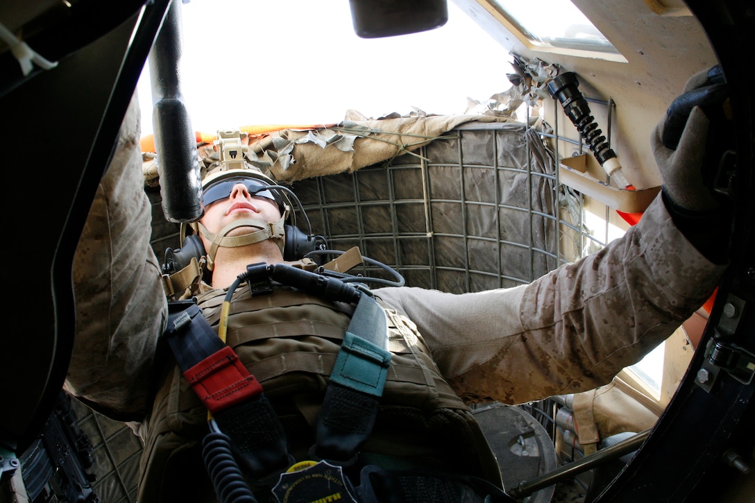 Marines with 1st Air Naval Gunfire Liaison Company provide security for units operating in Helmand province, Afghanistan