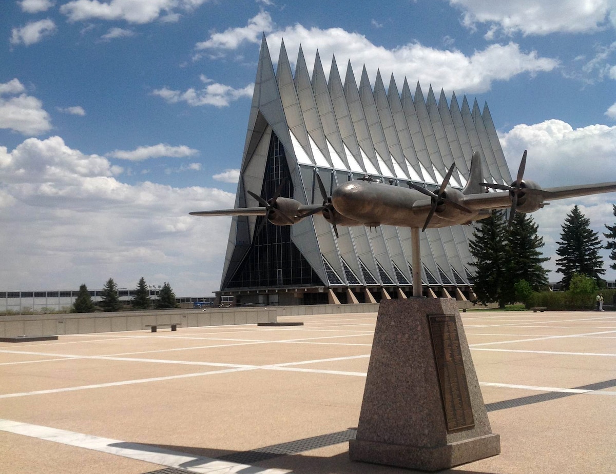 Academy welcomes tourists visitors U.S. Air Force Academy Feature View