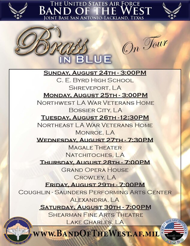 Brass in Blue Aug 2014 Tour Flyer 