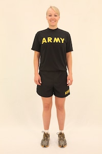 A new Army Physical Fitness Uniform will become available service-wide, beginning in October next year. Its design is based on Soldier feedback and the cost will be about $3 less than the current Improved Physical Fitness Uniform. (U.S. Army photo/Released)