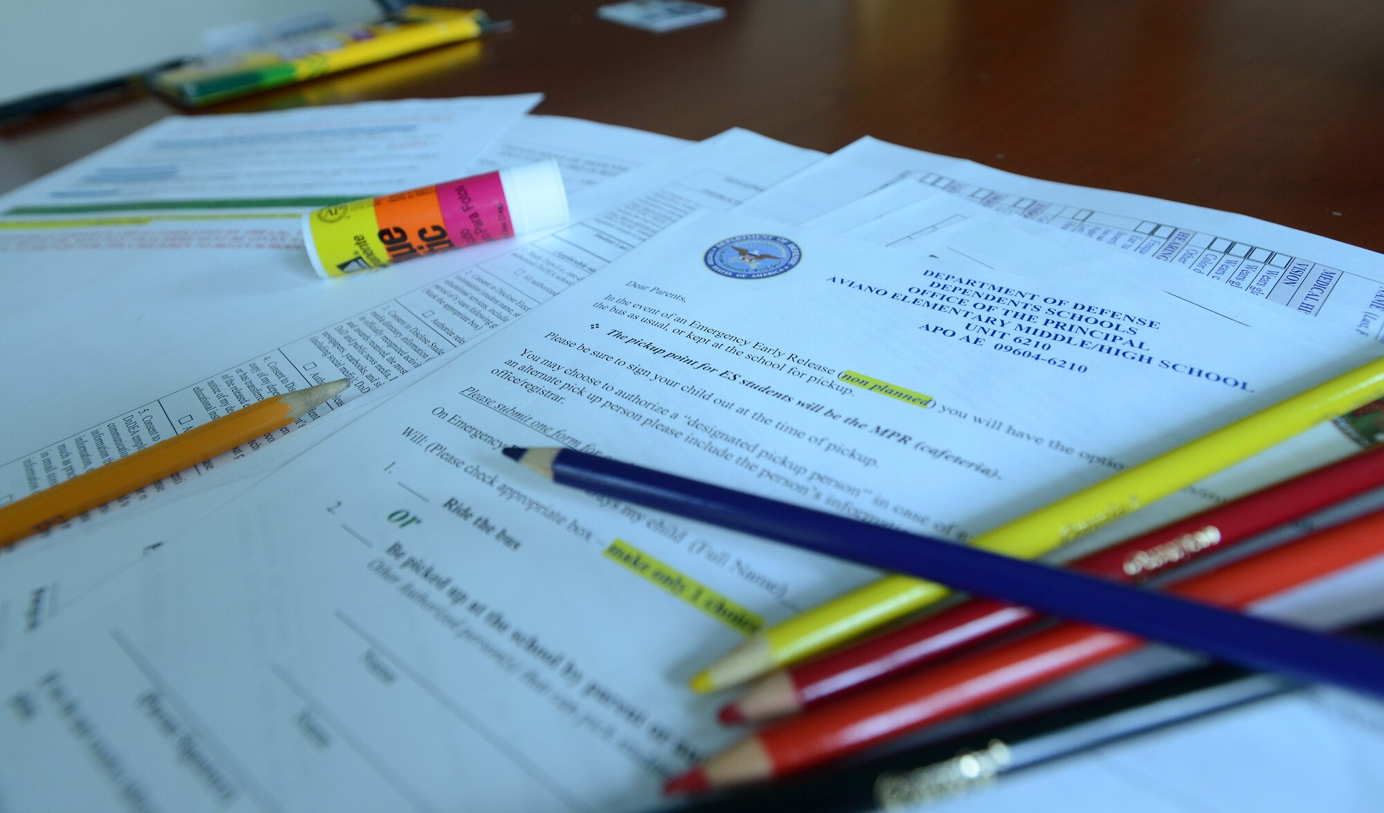 New and retuning parents are encouraged to come into Aviano Elementary and Middle/High School to enroll their children into class, which begins on Aug. 25. The schools will hold a New Student Orientations Aug. 19 from 10 to 11 a.m. for the elementary school and  Aug. 22 from 9 to 11 a.m. for the Middle/High school students. (U.S. Air Force photo/Airman 1st Class Deana Heitzman)