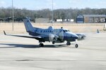 A Liberty Project MC-12W Air Force aircraft taxis on the flight line Jan. 9 at Key Field Air National Guard Base. Key Field Airmen provide mission qualification training here for the tactical intelligence, surveillance and reconnaissance (ISR) platform. It has trained and deployed more than 124 active duty crew members since Project Liberty's initial training began last March.