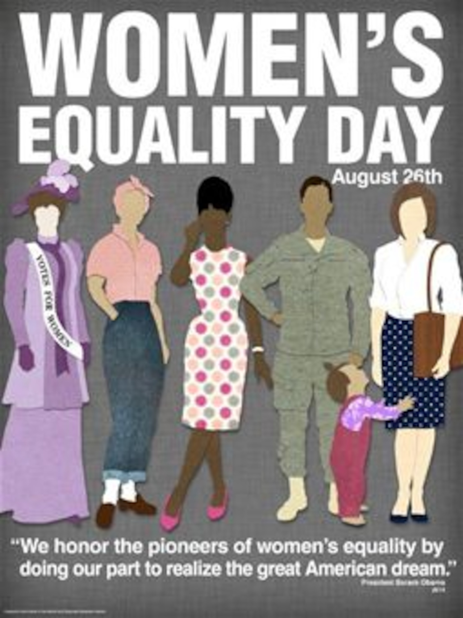 August 26 is Women's Equality Day > Forks Air Force Base > Display