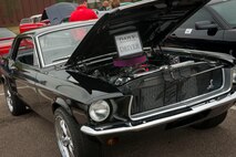 A car sits at the Show and Shine Car Show during the Annual Summer Block Party on Minot Air Force Base, N.D., Aug. 16, 2014. The event is held annually as a way to wrap up the summer season. (U.S. Air Force photo/Airman 1st Class Apryl Hall)