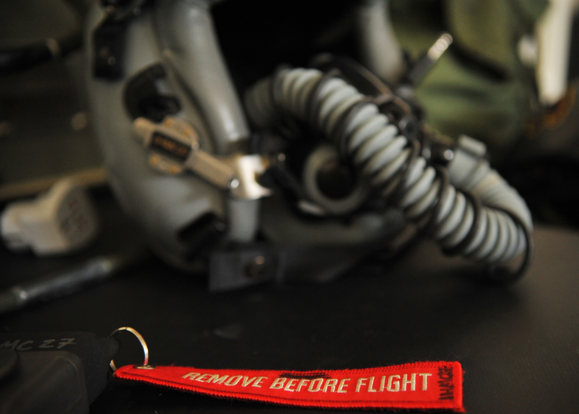Helmets sit in the aircrew flight equipment office ready to be inspected after a flight Aug. 15, 2014. From cutting the visor to fitting the oxygen mask on the helmet, it takes aircrew flight equipment Airmen roughly three hours to fit a pilot with a brand new helmet to ensure everything works properly. (U.S. Air Force photo/Senior Airman Hailey Haux)