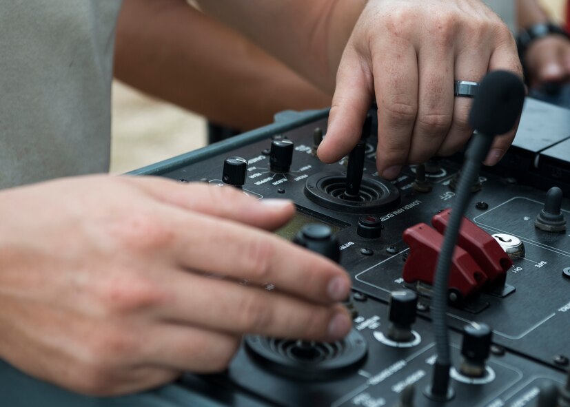 U.S. Air Force Senior Airman James Guess, 7th Civil Engineer Squadron Explosive Ordnance Disposal technician, controls a Talon EOD robot Aug. 12, 2014, at Dyess Air Force base, Texas. During the joint training, Airmen used the 75th Ordnance Company’s Talon and PackBot on the base EOD range. The Talon and PackBot are commonly used in deployed operations as they are easier to maneuver and carry. Scenarios for maneuverability and problem solving were carried out to test the Airmen’s ability to use the machines. (U.S. Air Force photo Senior Airman Peter Thompson/Released)