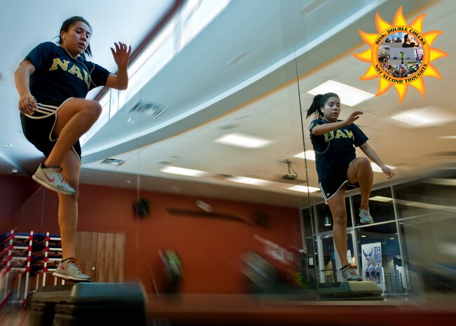 Being physically fit is part of being in the military. Make sure you are physically prepared by warming up and doing recovery exercises. Staying physically fit may be a challenge and there are risks involved but being prepared will help with staying fit to fight. (U.S. Air Force photo illustration by Senior Airman Timothy Young)