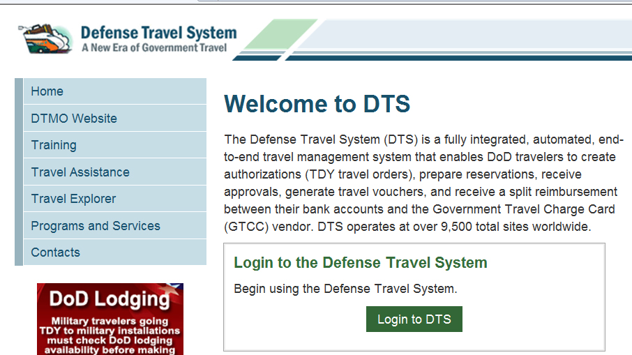 Joint Base Andrews reminded to update DTS information > Joint Base