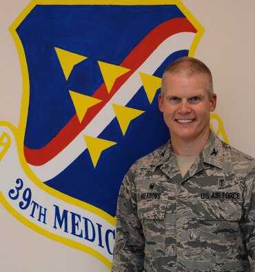 Col. Andrew Meadows is the 39th Medical Group commander. Meadows took command of the group in a change of command ceremony July 22, 2014, Incirlik Air Base, Turkey. (U.S. Air Force photo by Staff Sgt. Caleb Pierce/Released) 