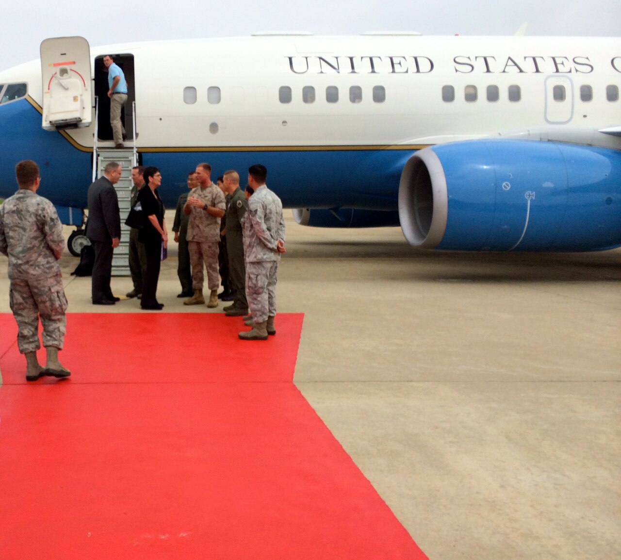 U.S. Deputy Defense Secretary Bob Work arrives in South Korea as part of a seven-day trip that began with stops in Hawaii and on Guam, and will include a visit this week in Japan. DoD photo