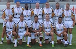 The 2014 Armed Forces Rugby 7s Champions, All-Army. Standing Left to Right:  SGT Nuuese Punimata (Ft. Carson, CO),CPT John Bryant (South Carolina NG), SPC Kevin Harrison (Ft. Campbell, KY), MAJ Nate Conkey (JB Lewis-McChord, WA), SPC Michael Melendez-Rivera (Ft. Bragg, NC), SGT Matt Tago (Kaiserslautern, Germany), CPT Andrew Locke (Ft. Carson, CO)
Front Row Left to Right:  SPC Stephen Johnson (Ft. Bragg, NC), PFC Faleniko Spino (JB Lewis-McChord, WA), 1LT Uiki Leatigaga (Ft. Carson, CO), 1LT David Geib (Ft. Campbell, KY), 1LT Benjamin Paul (Ft. Benning, GA)