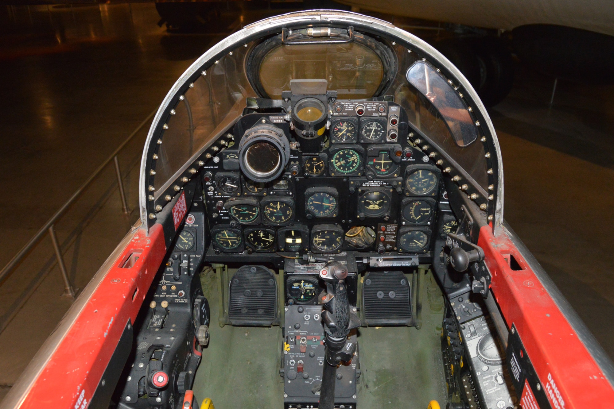 DAYTON, Ohio -- Lockheed F-94C Starfire cockpit in the Cold War Gallery at the National Museum of the United States Air Force. (U.S. Air Force photo)