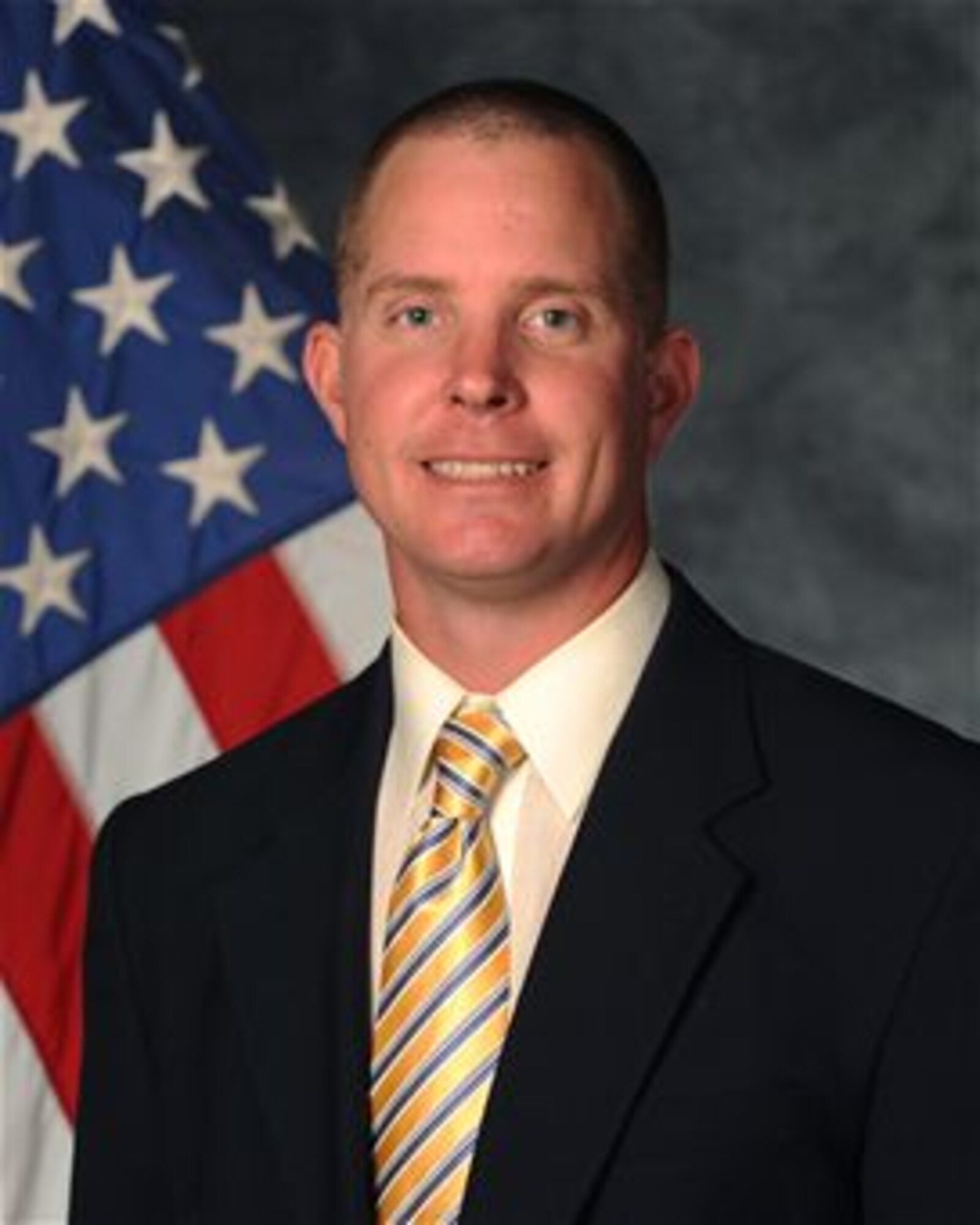 Greg Bull, Spangdahlem Middle School principal, poses for an official photo at Spangdahlem, Germany, August 11, 2014. Bull previously served at Kaiserslautern Middle School in Germany as principal before Spangdahlem Middle School. (U.S. Air Force photo by Staff Sgt. Joe McFadden/Released)