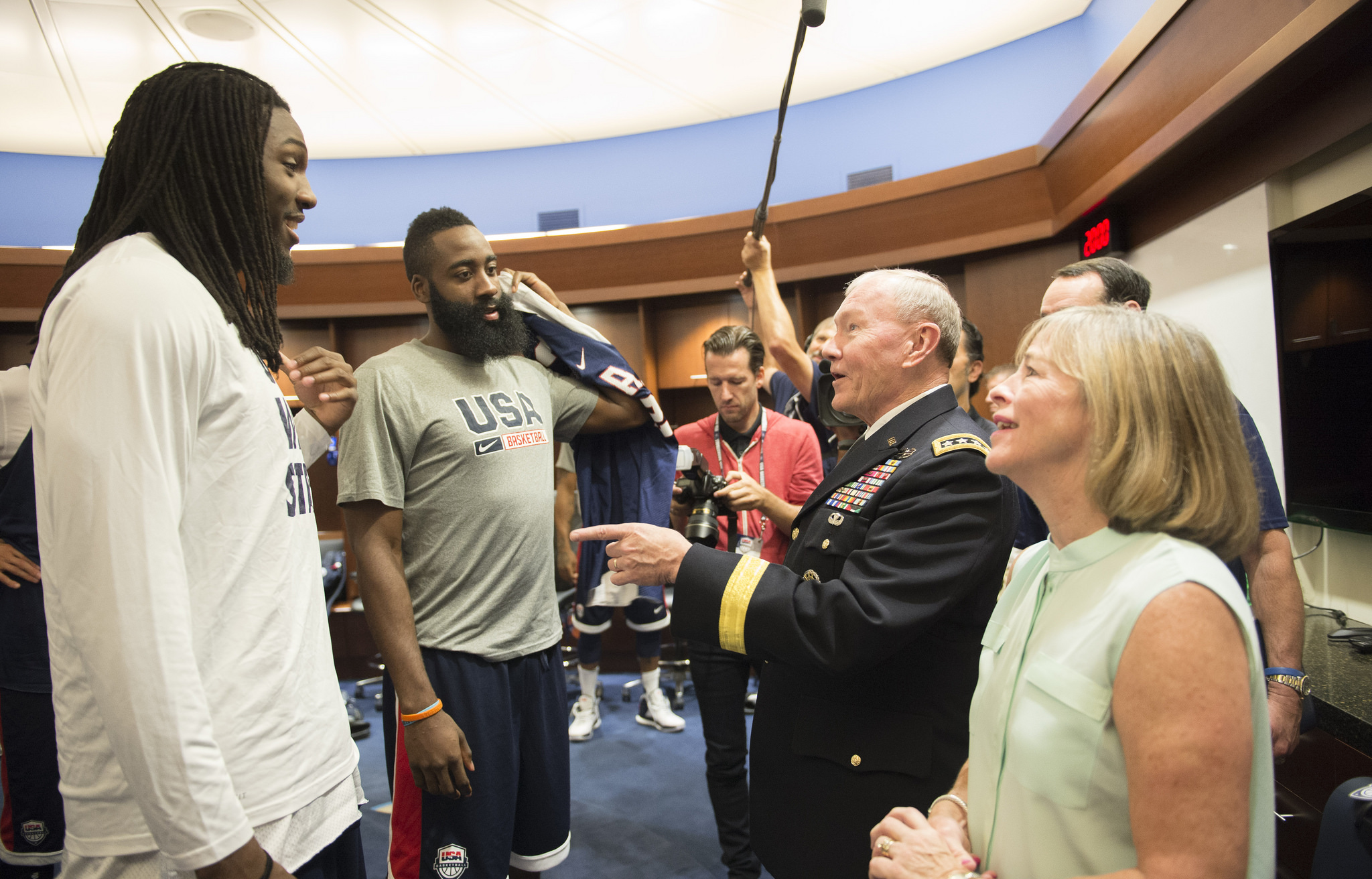 Army Gen Martin E Dempsey Center Right Chairman Of The Joint Chiefs Of Staff And His