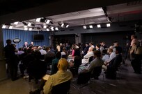Defense Secretary Chuck Hagel and Army Gen. Martin E. Dempsey, chairman of the Joint Chiefs of Staff, brief reporters at the Pentagon, Aug. 21, 2014. 