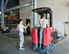 Airman Alexander Rodrigues and Senior Airman Derrick Gibson, 1st Special Operations Logistic Readiness Squadron supply Airmen, weigh outbound cargo at Hurlburt Field, Fla., Aug. 22, 2014. Supply Airmen weigh the cargo, package and send it to receiving units. (U.S. Air Force photo/Senior Airman Krystal M. Garrett)  