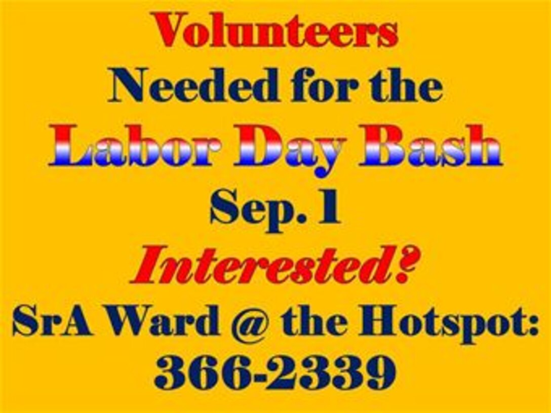 140822 Labor Day Bash Volunteers