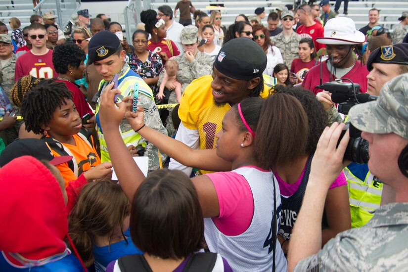 Washington Football Team takes field at JBA > Joint Base Andrews