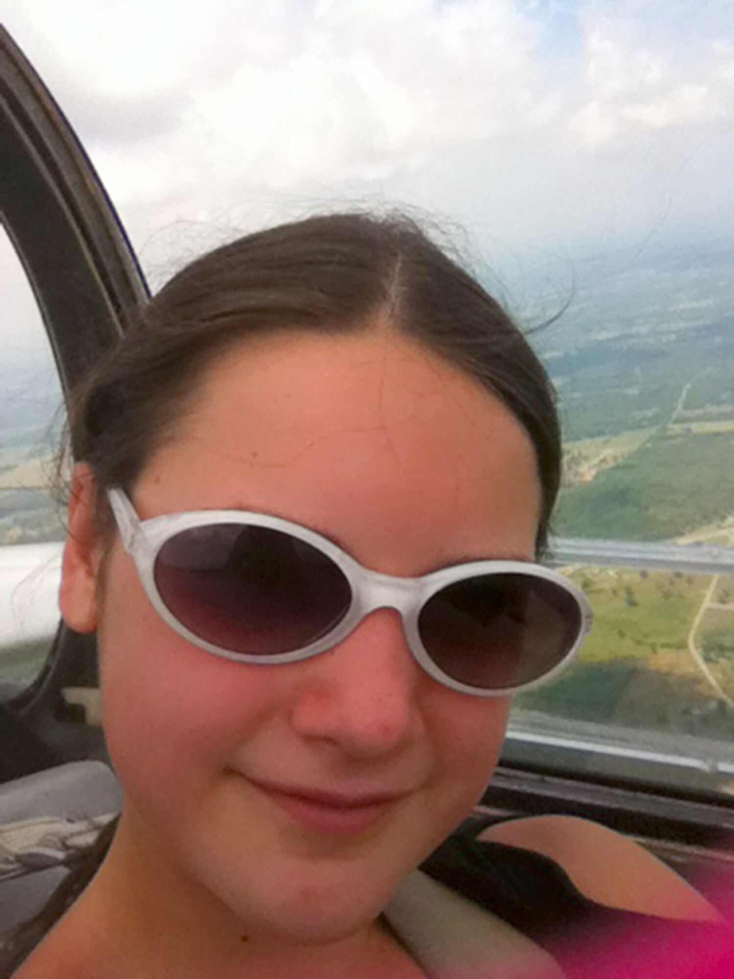 “I’m flying!” selfie