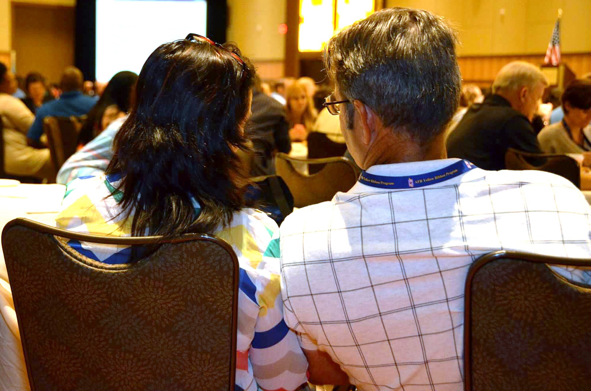 Yellow Ribbon events give spouses and families the opportunity to spend time together, learn reintegration techniques and find out information about benefits they're eligible for.