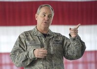US Air Force Chief of Staff Gen. Mark Welsh stressed in his Aug. 23 speech at the General Conference of the National Guard Association of the United States (NGAUS) that each component of the service has a important role to play and that all three arms of the Air Force should work together seamlessly. (U.S. Air Force photo by Tech. Sgt. JT May III/Released)