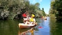 Kayakers paddle along the Los Angeles River in the Sepulveda Basin Aug. 25.