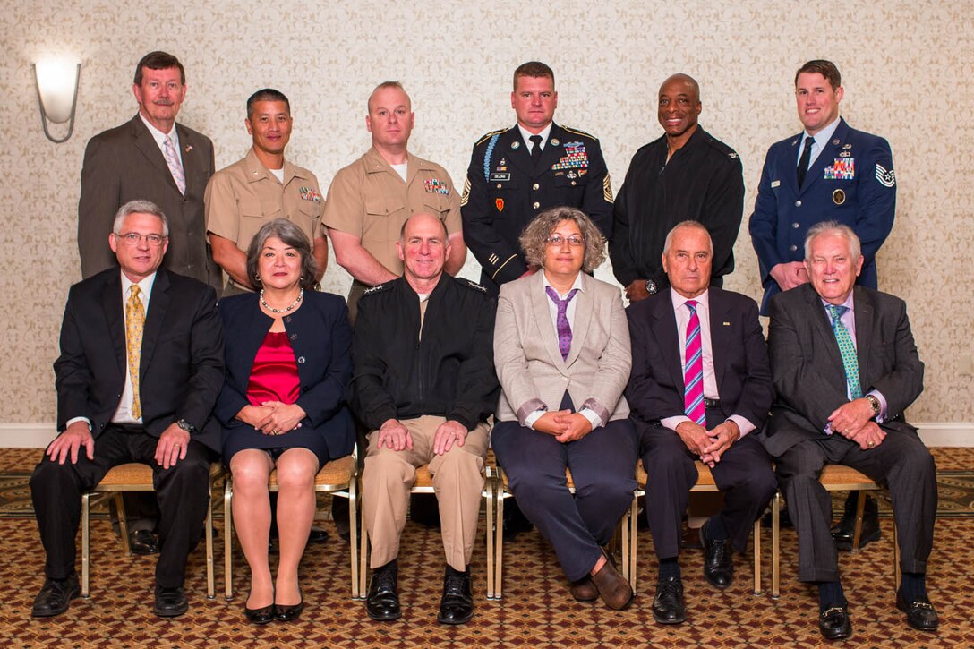 RWTF Members

Back Row (from left):
Mr. David Rehbein, M.S.
LtCol Theodore L. Wong, USMC
LtCol Sean P.K. Keane, USMCR
CSM Steven D. DeJong, ARNG
CAPT Robert A. Sanders, J.D., USN
TSgt Alex J. Eudy, USAF & SOCOM

Front Row (from left):
Richard A. Stone, M.D.
Ms. Karen T. Malebranche, RN, MSN, CNS
VADM Matthew L. Nathan, M.D., USN
Mrs. Suzanne Crockett-Jones
Steven J. Phillips, M.D.
Mr. Ronald Drach