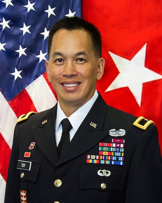 Official photo of Brig. Gen. Mark Toy, South Pacific Divison Commander.