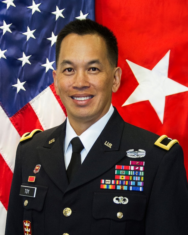 Official photo of Brig. Gen. Mark Toy, South Pacific Divison Commander.