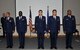 Five Team Tyndall graduates stand at attention during their Air Battle Manager Class 14016 graduation ceremony Aug 27. (U.S. Air Force photo by Airman 1st Class Sergio Gamboa)