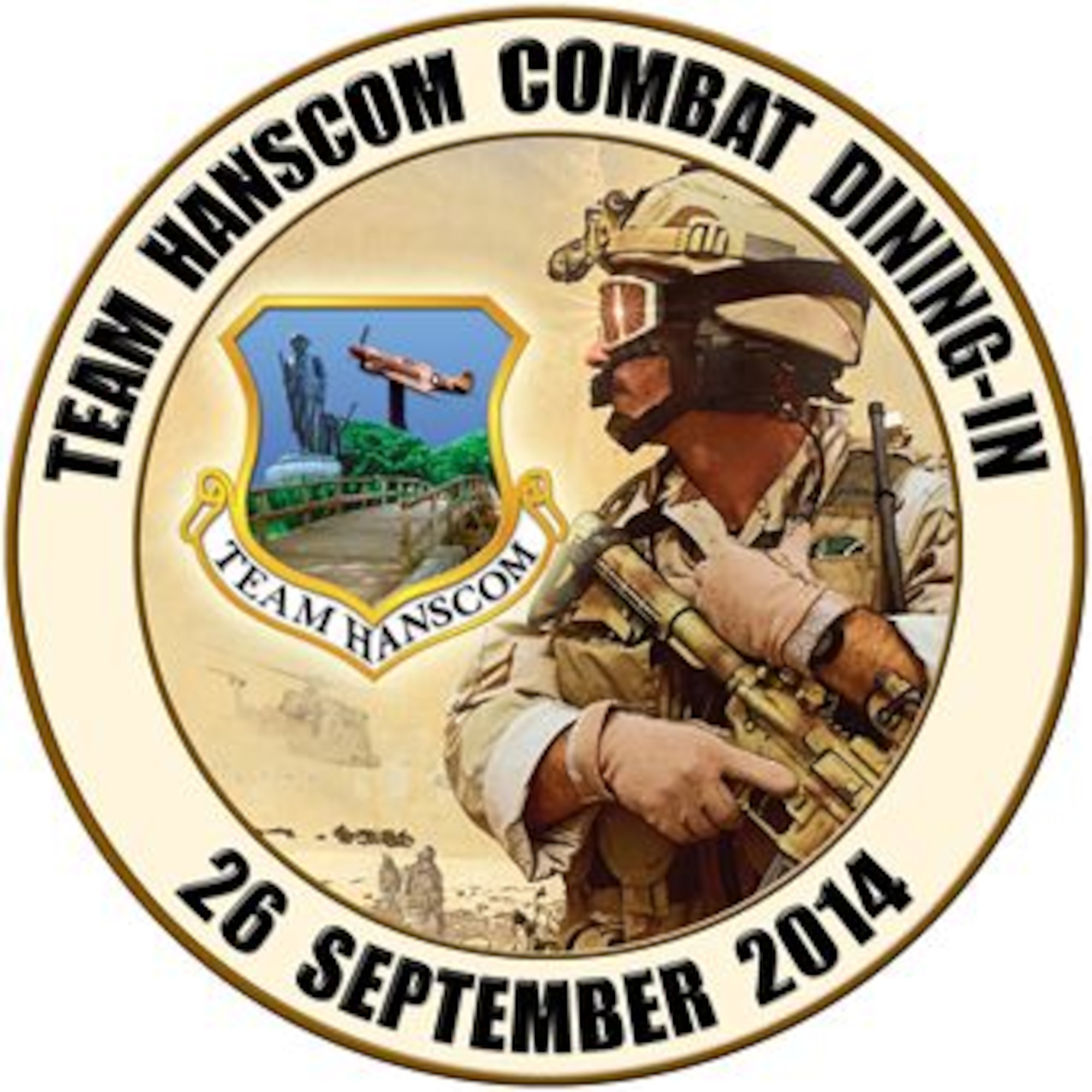 The next Combat Dining In will take place Sept. 26, 2014, in the Aero Club Hangar. (U.S. Air Force graphic by Frank Landry)
