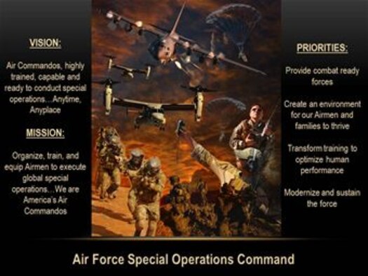 AFSOC mission, vision and priorities